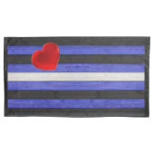 SlipperyJoeのゲイレザープライドフラグ黒王室のb 枕カバー (正面)