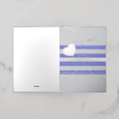 SlipperyJoeのゲイレザープライドフラグ黒王室のb 箔グリーティングカード (外側レイダウン)