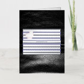 SlipperyJoeのゲイレザープライドフラグ黒王室のb 箔グリーティングカード (正面)