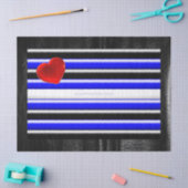 SlipperyJoeのゲイレザープライドフラグ黒王室のb 薄葉紙 (クラフト)