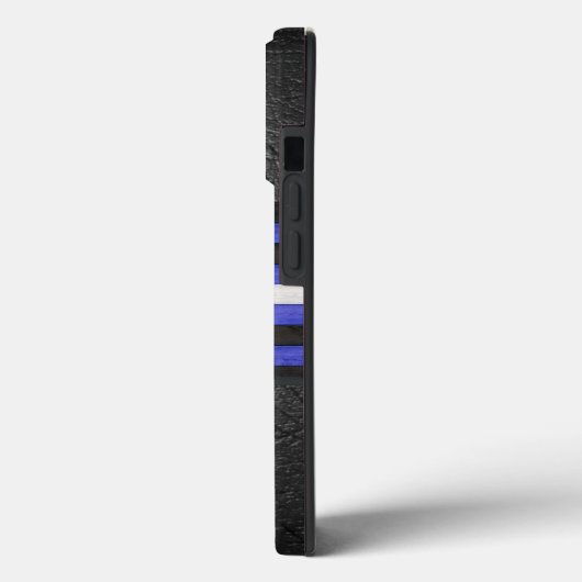 SlipperyJoeのゲイレザープライドフラグ黒王室のb Case-Mate iPhoneケース (裏面 / 左)