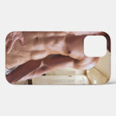 SlipperyJoeのシャツなし筋肉質な男性の胴体シックスパック Case-Mate iPhoneケース (裏面 (横))