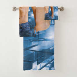 SlipperyJoeのシャツのない毛むくじゃらのラテン人セクシーな髭 バスタオルセット