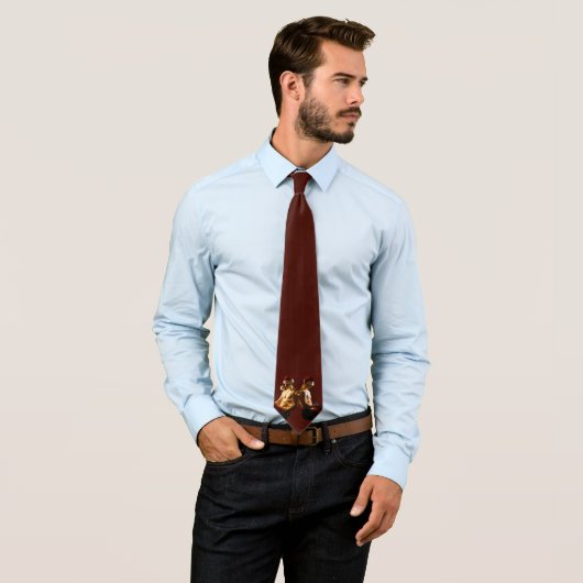 SlipperyJoeのシャツのない男性のバックツーバッククリスマス ネクタイ (インサイチュ)