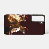 SlipperyJoeのシャツのない男性のバックツーバッククリスマス Samsung Galaxyケース (裏面横)