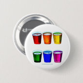 SlipperyJoeのショットグラス液体プライドカラーセル 缶バッジ (正面&裏面)