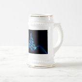 SlipperyJoeのスタイライズされた輝くクリスマスツリー隊 ビールジョッキ (正面右)