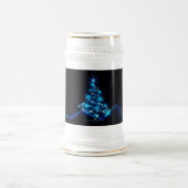 SlipperyJoeのスタイライズされた輝くクリスマスツリー隊 ビールジョッキ (中央)