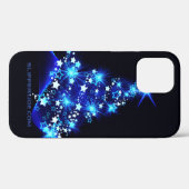 SlipperyJoeのスタイライズされた輝くクリスマスツリー隊 Case-Mate iPhoneケース (裏面 (横))