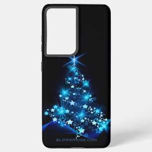 SlipperyJoeのスタイライズされた輝くクリスマスツリー隊 Samsung Galaxy S21+ケース