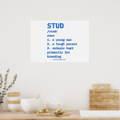 SlipperyJoeのスタッド定義の動物辞書b ポスター (キッチン)