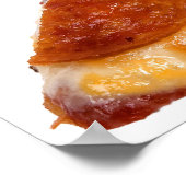 SlipperyJoeのスライスしたピザペパローニチーズデリカリ ポスター (角)