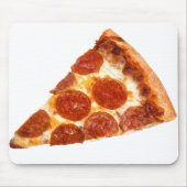SlipperyJoeのスライスしたピザペパローニチーズデリカリ マウスパッド (正面)