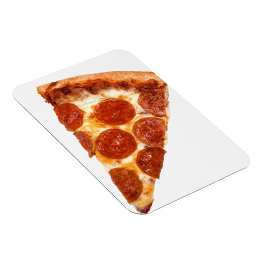 SlipperyJoeのスライスしたピザペパローニチーズデリカリ マグネット (右側)