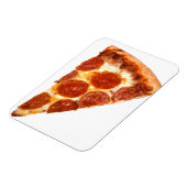 SlipperyJoeのスライスしたピザペパローニチーズデリカリ マグネット (左側)