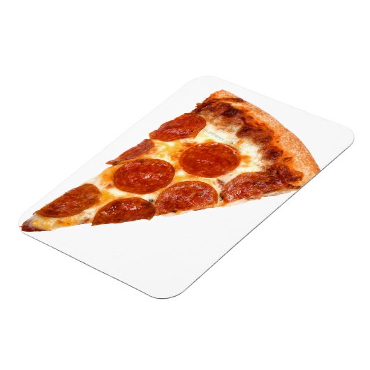 SlipperyJoeのスライスしたピザペパローニチーズデリカリ マグネット (左側)