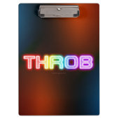 SlipperyJoeのスロブなレインボーのようなグラデーションの厚いca クリップボード (正面)