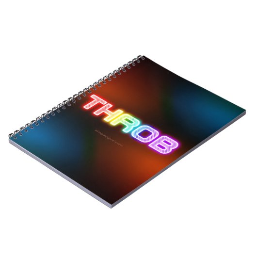 SlipperyJoeのスロブなレインボーのようなグラデーションの厚いca ノートブック (左側)