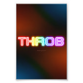 SlipperyJoeのスロブなレインボーのようなグラデーションの厚いca フォトプリント (正面)