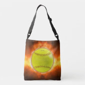 SlipperyJoeのソフトボー芸術的ルが火災ゲイのギフトに クロスボディバッグ (裏面)