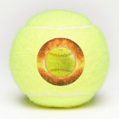 SlipperyJoeのソフトボー芸術的ルが火災ゲイのギフトに テニスボール (正面)