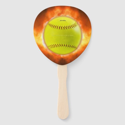 SlipperyJoeのソフトボー芸術的ルが火災ゲイのギフトに ハンドファン (裏面)