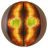 SlipperyJoeのソフトボー芸術的ルが火災ゲイのギフトに バスケットボール (縦)