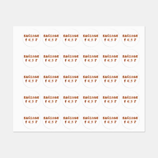 SlipperyJoeのソーセージのおすすめ言葉は長い肉ジューシーt ラベル (シート)