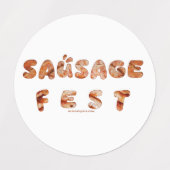 SlipperyJoeのソーセージのおすすめ言葉は長い肉ジューシーt ラベル (デザイン2)