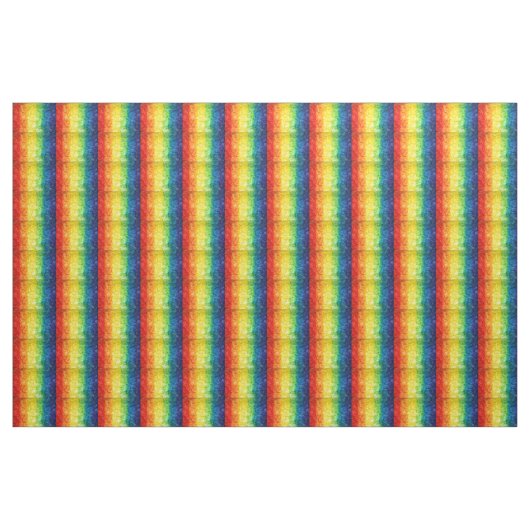 SlipperyJoeのタイ染めフラグの虹が押し付けられたs ファブリック (ヤード)