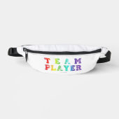 SlipperyJoeのチームプレーヤーの単語グラデーション虹c ファニーパック (正面)