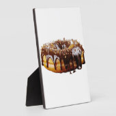 SlipperyJoeのデカダンなドーナツは厚い光沢をカバー フォトプラーク (側面)