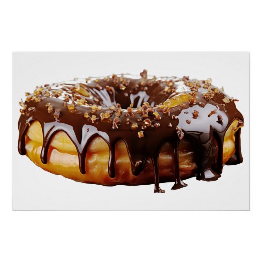 SlipperyJoeのデカダンなドーナツは厚い光沢をカバー ポスター (正面)