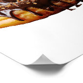 SlipperyJoeのデカダンなドーナツは厚い光沢をカバー ポスター (角)