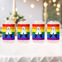 SlipperyJoeのトゥースピリット プライドフラグ ネイティブアメリカンのシンボル ガラス缶