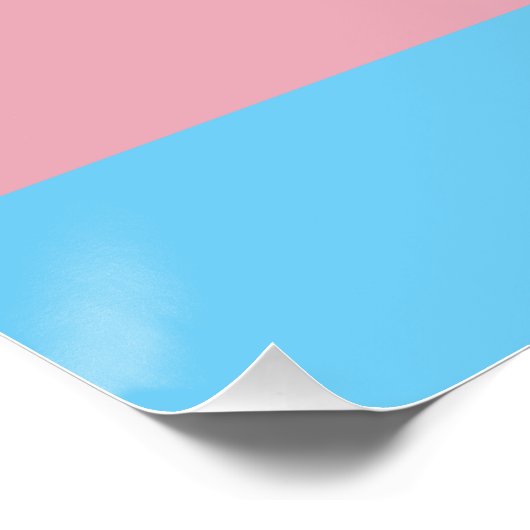 SlipperyJoeのトランスジェンダープライドフラグの可視性di ポスター (コーナー)