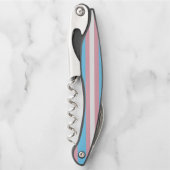 SlipperyJoeのトランスジェンダープライドフラグの多様性リグ ソムリエナイフ (正面)