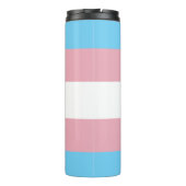 SlipperyJoeのトランスジェンダープライドフラグの多様性リグ タンブラー (裏面)