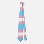 SlipperyJoeのトランスジェンダープライドフラグの多様性リグ ネクタイ (正面)