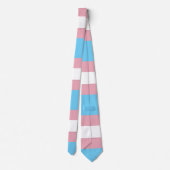 SlipperyJoeのトランスジェンダープライドフラグの多様性リグ ネクタイ (裏面)