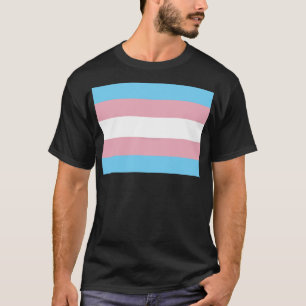 SlipperyJoeのトランスジェンダープライド旗の可視性ディ Tシャツ