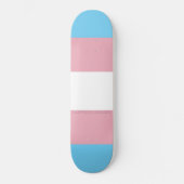 SlipperyJoeのトランスジェンダー芸術的プライドフラグのギフト スケートボード (正面)