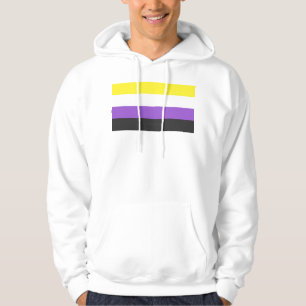 SlipperyJoeのノンバイナリー Pride フラッグ 黄色 白 パーカ