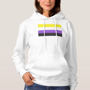 SlipperyJoeのノンバイナリー Pride フラッグ 黄色 白 パーカ