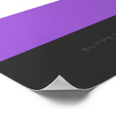 SlipperyJoeのノンバイナリー Pride フラッグ 黄色 白 ポスター (角)