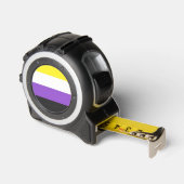 SlipperyJoeのノンバイナリー Pride フラッグ 黄色 白 メジャー (傾斜)