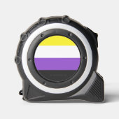 SlipperyJoeのノンバイナリー Pride フラッグ 黄色 白 メジャー (正面)