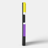 SlipperyJoeのノンバイナリー Pride フラッグ 黄色 白 Case-Mate iPhoneケース (裏面 / 右)