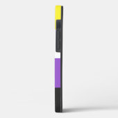 SlipperyJoeのノンバイナリー Pride フラッグ 黄色 白 Case-Mate iPhoneケース (裏面 / 左)