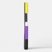 SlipperyJoeのノンバイナリー Pride フラッグ 黄色 白 Case-Mate iPhoneケース (裏面 / 右)